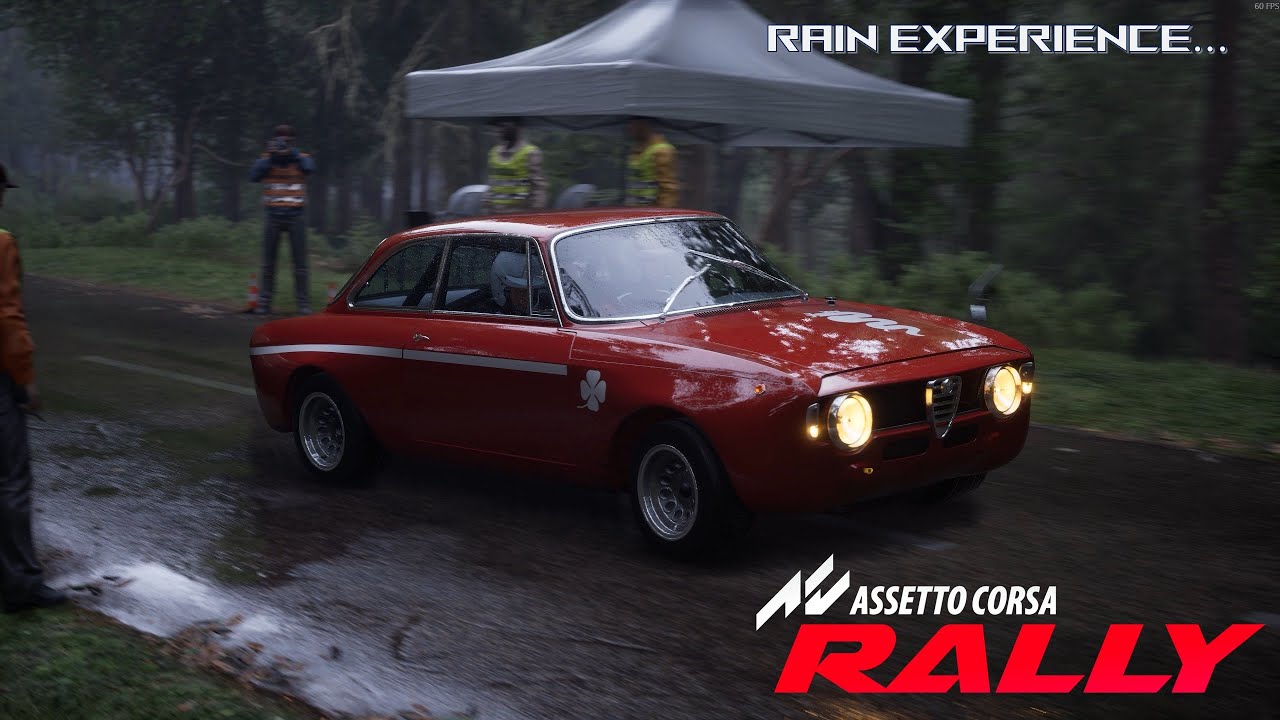 Assetto Corsa Rally - RAIN in Alsace - Alfa Romeo❤️ #asettocorsa #acrally #rallysim #simracing #gold