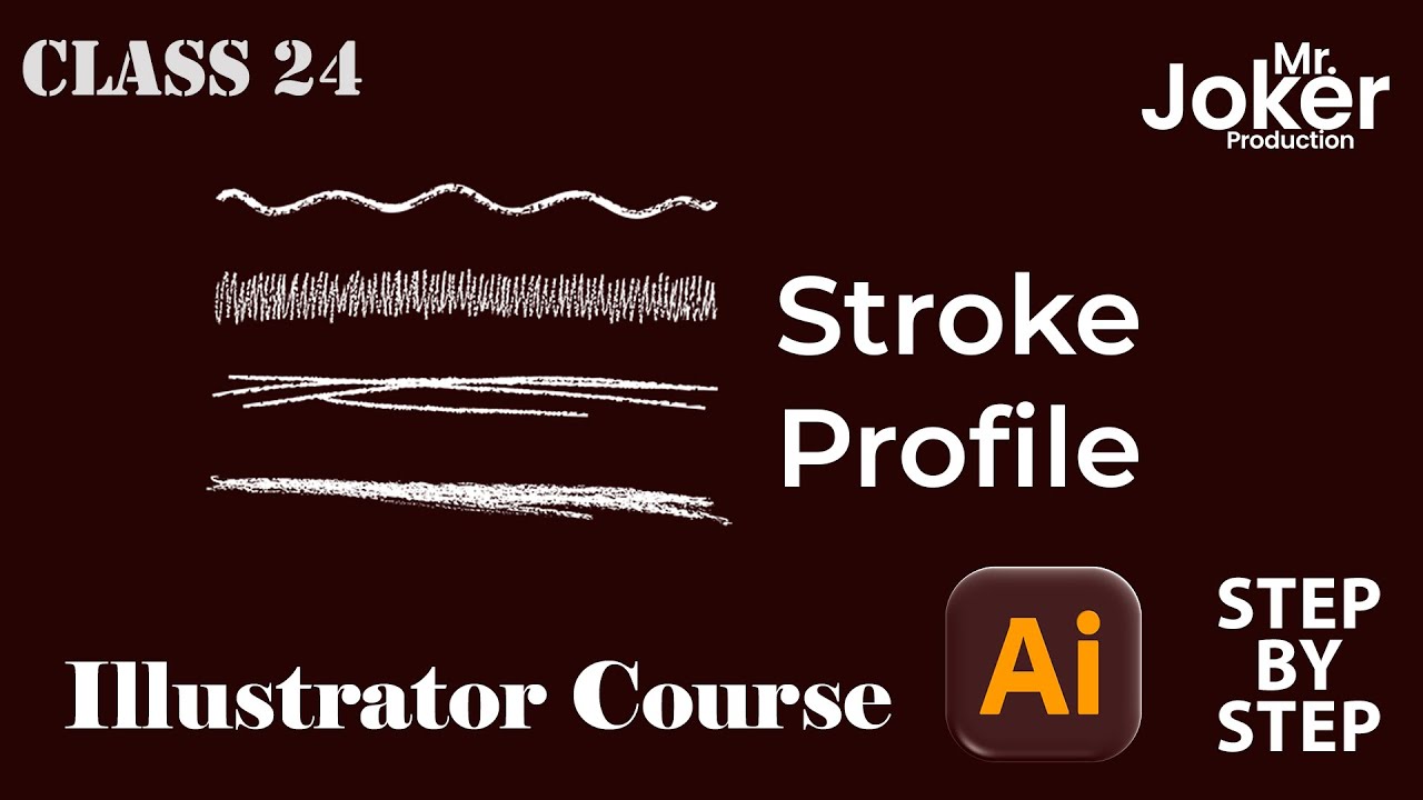 Adobe Illustrator 2026 Class 24 | Stroke Profile | Variable Width Lines | Hindi Tutorial
