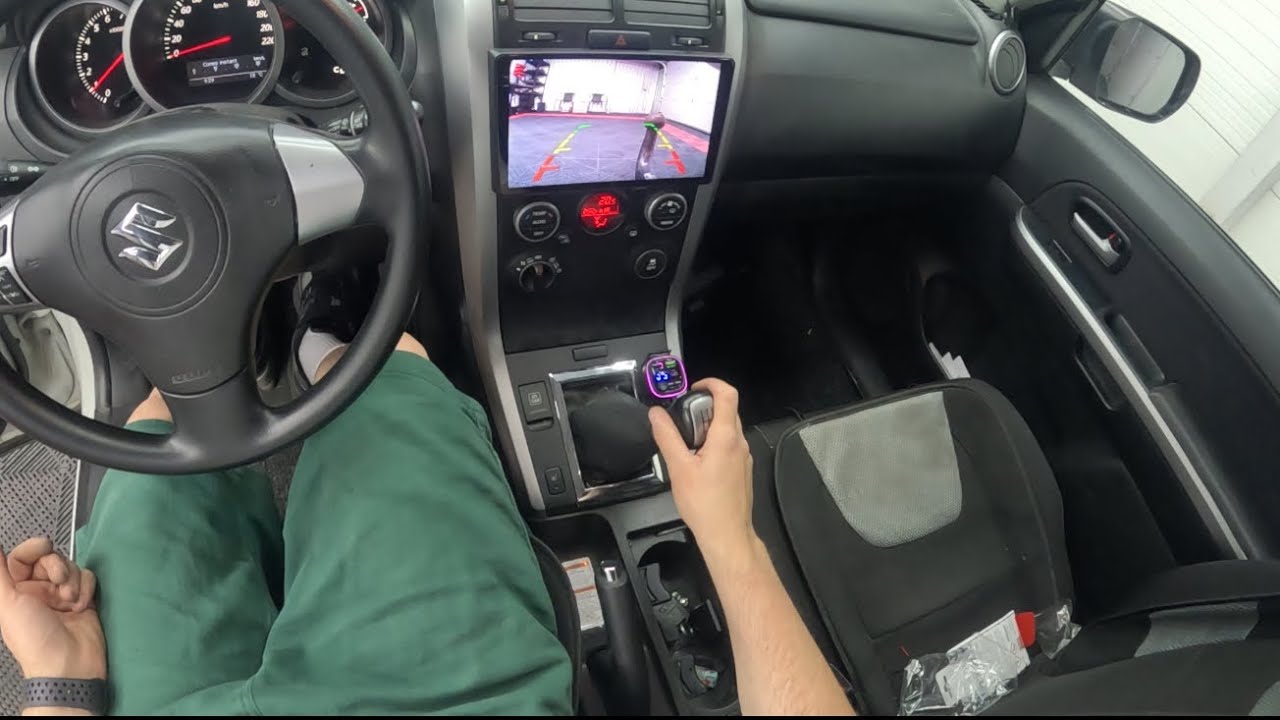 Install android radio Junsun Suzuki Grand Vitara + reverse rear camera 