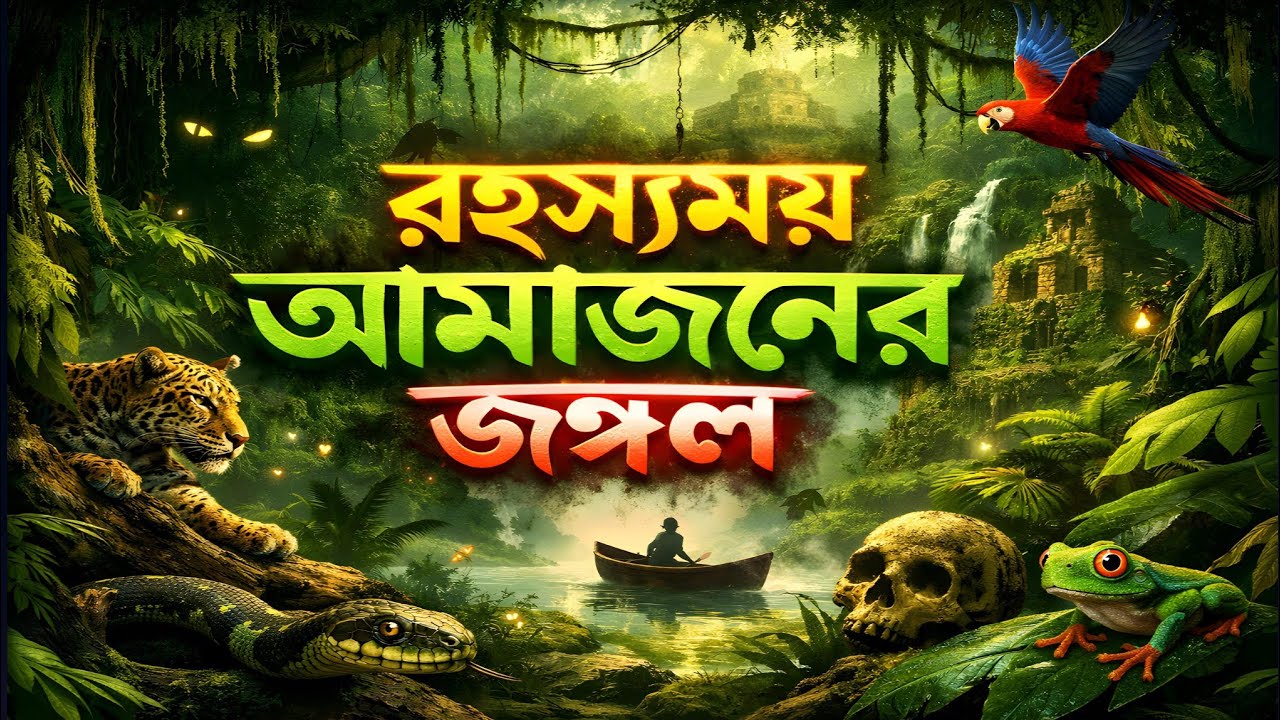 রহস্যময় আমাজনের জঙ্গল | পৃথিবীর সবচেয়ে ভয়ংকর ও অজানা বন।