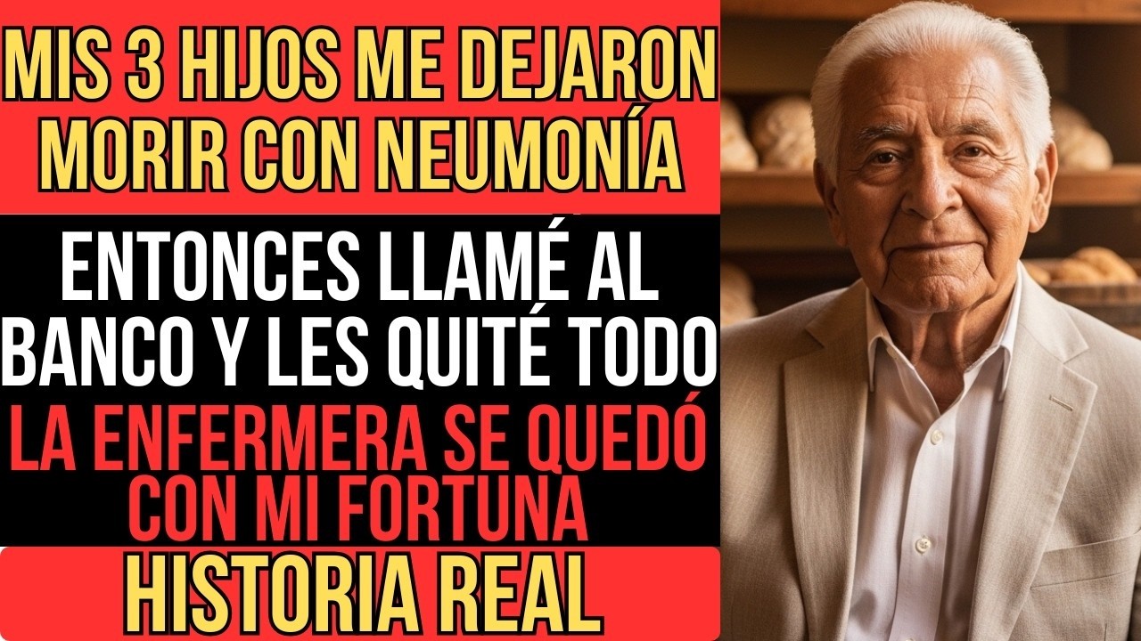 MIS 3 HIJOS ME DEJARON MORIR SOLO, CAMBIÉ MI TESTAMENTO Y LA ENFERMERA SE CONVIRTIÓ EN MI