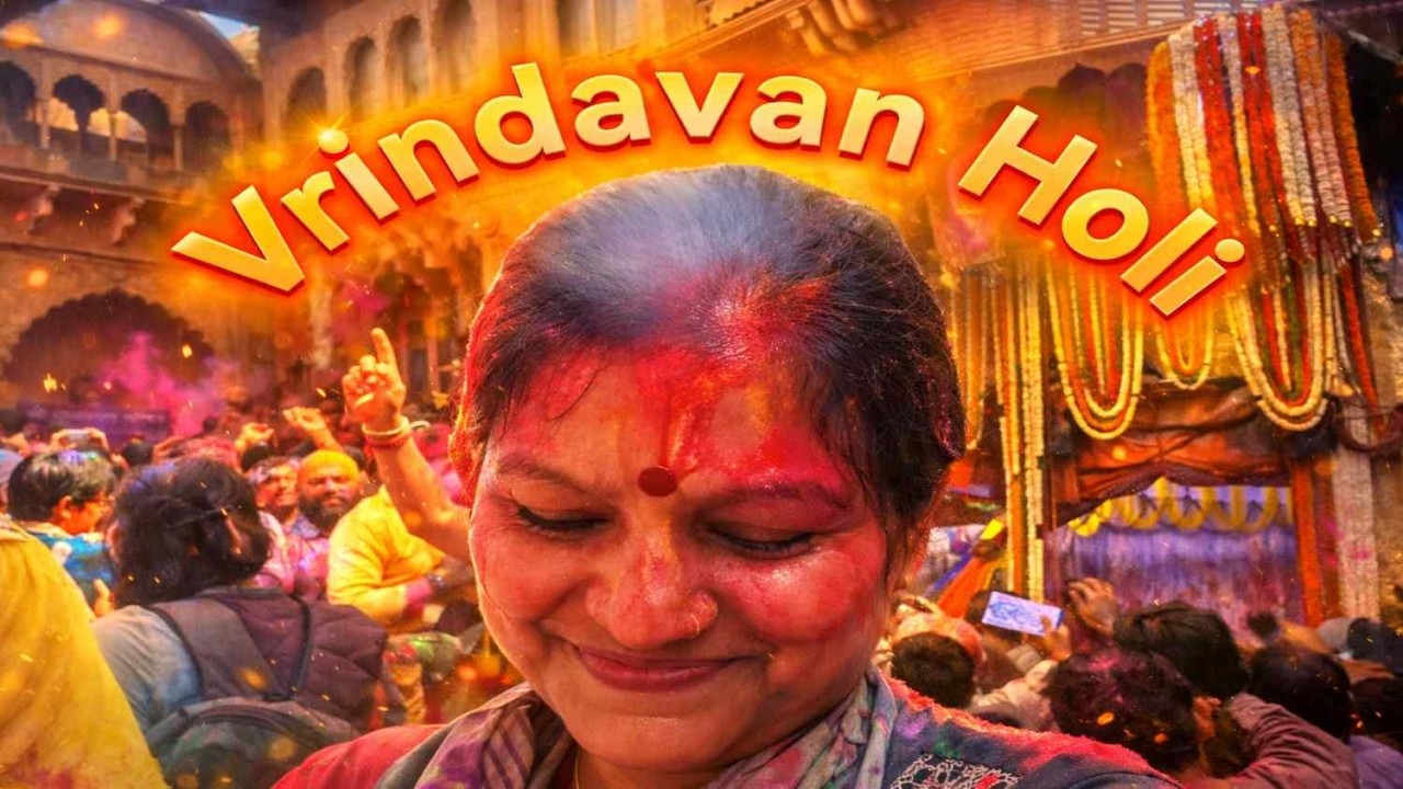 #vrindavan #holi  #वृंदावन  की #होली 😍Laxmi Tai Vlog👨‍👩‍👧‍👦लक्ष्मी ताई व्लॉग