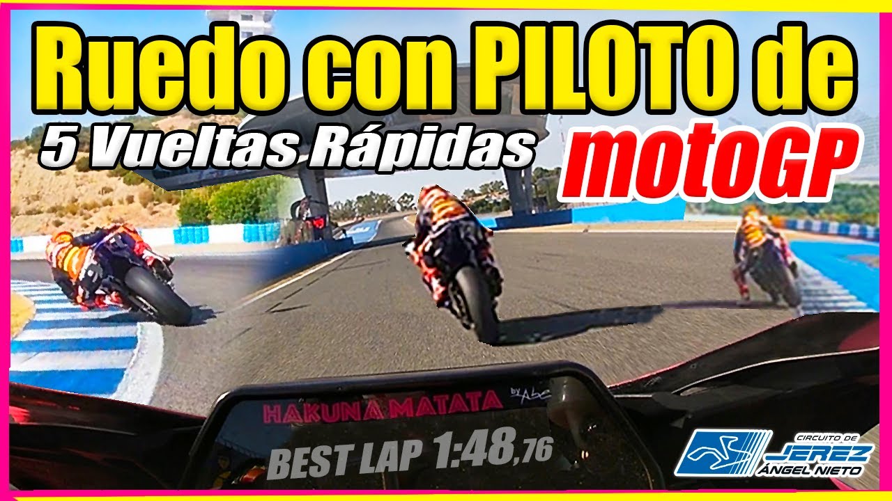 RUEDO A TOPE con PILOTO de MotoGP. Vuelta Rápida 