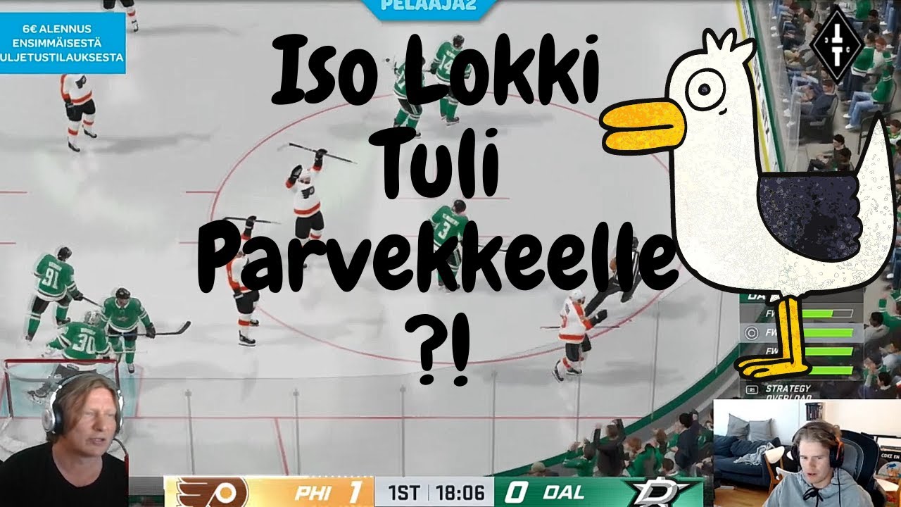 Iso Lokki Tuli Parvekkeelle?!  | Jaajo Linnonmaa vs. Tuukka Ritokoski | NHL20 | #2 Peli