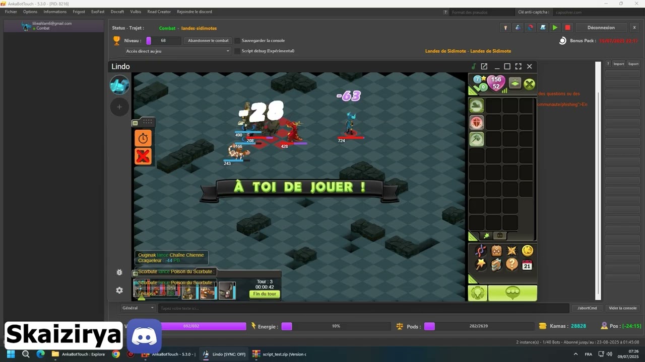 Tutoriel Ankabot touch comment lancer un bot sur dofus touch avec l'osa