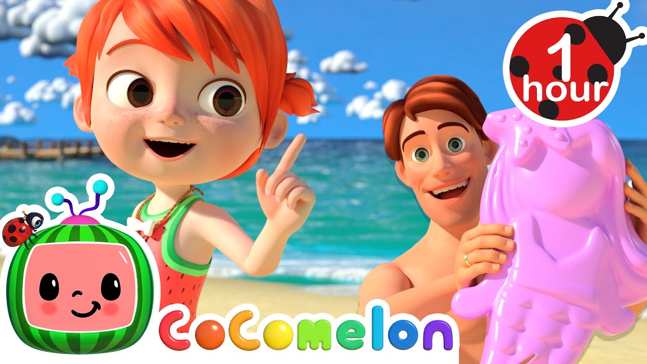 Daddy Daughter Beach Day🎶🏖️ | Cocomelon | Super Moms | Nursery Rhymes and Kids songs🌸