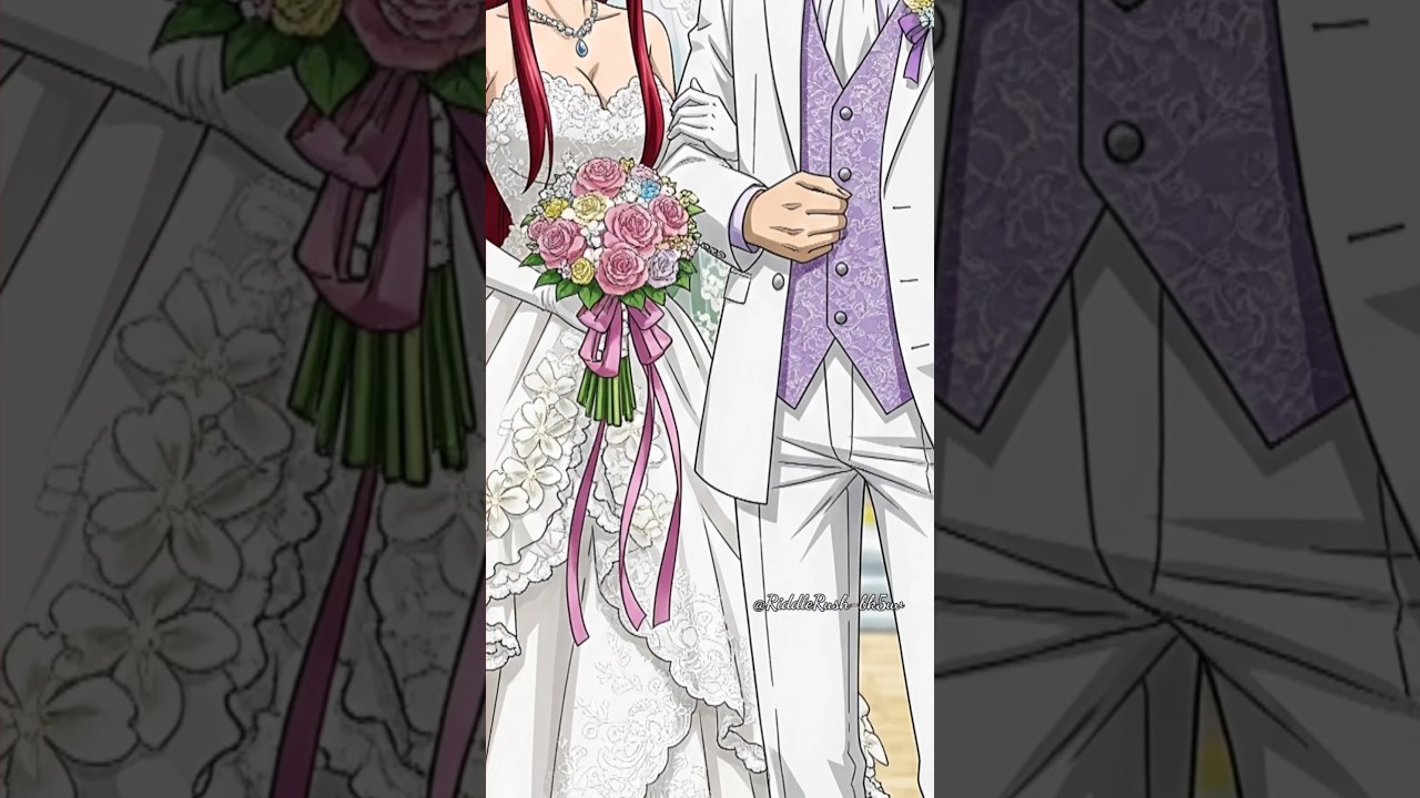 Fairy tail couple X Wedding | #anime #fairytail #animeedit #fairytales #lucy #riddlerush #shorts