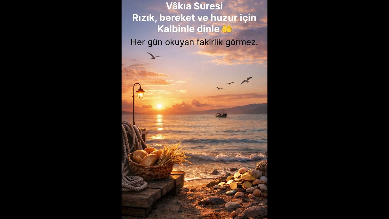 Vâkıa Suresi (11:37) | Rızık Açan, Borcu Hafifleten Dua 🤲 