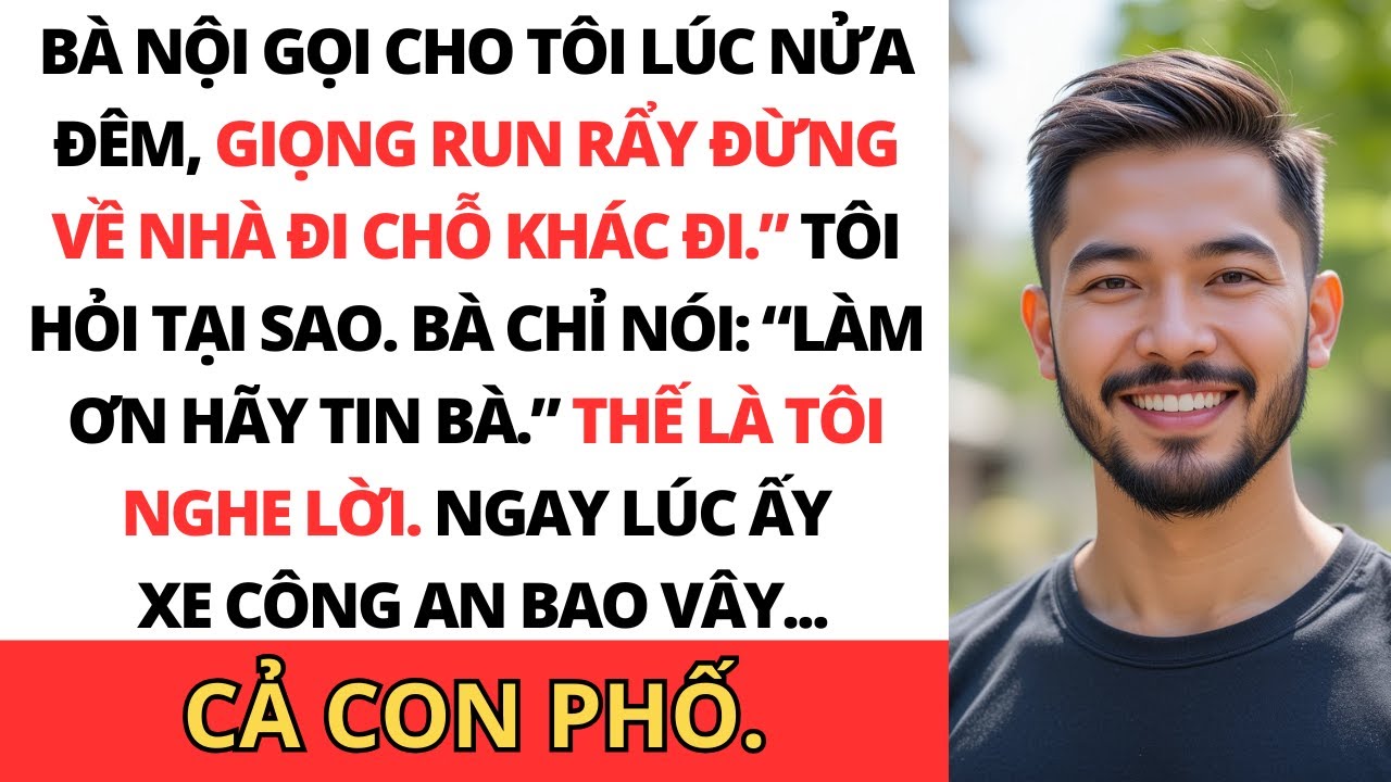 Lúc Nửa Đêm, Bà Nội Tôi Nói: “Đừng Về Nhà.” Tôi Nghe Lời—Rồi Công An Bao Vây Cả Con Phố Và…