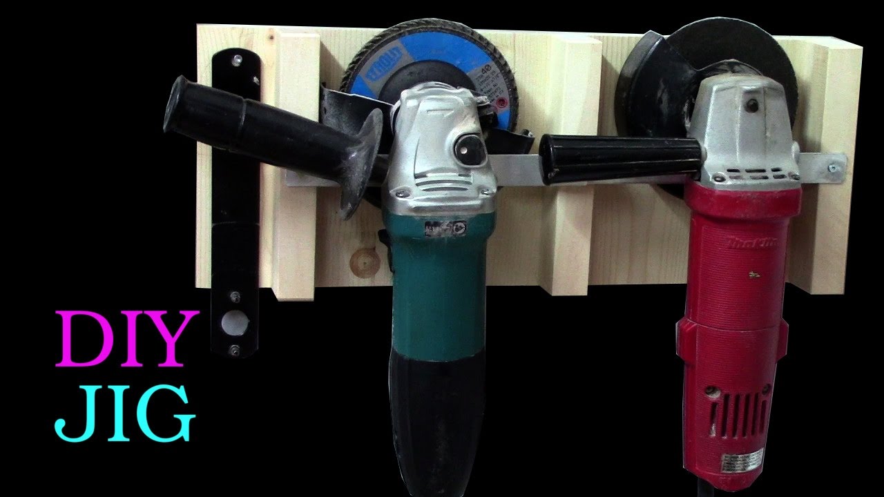 DIY JIG - How to make an Angle Grinder Holder