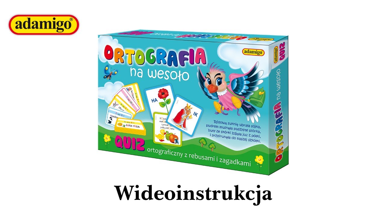 Jak grać? | Ortografia na wesoło - Adamigo | Wideoinstrukcja