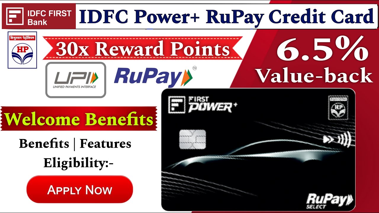 Unlock the Power of the IDFC Power Plus Credit Card | IDFC HPCL First Power Plus Credit Card
