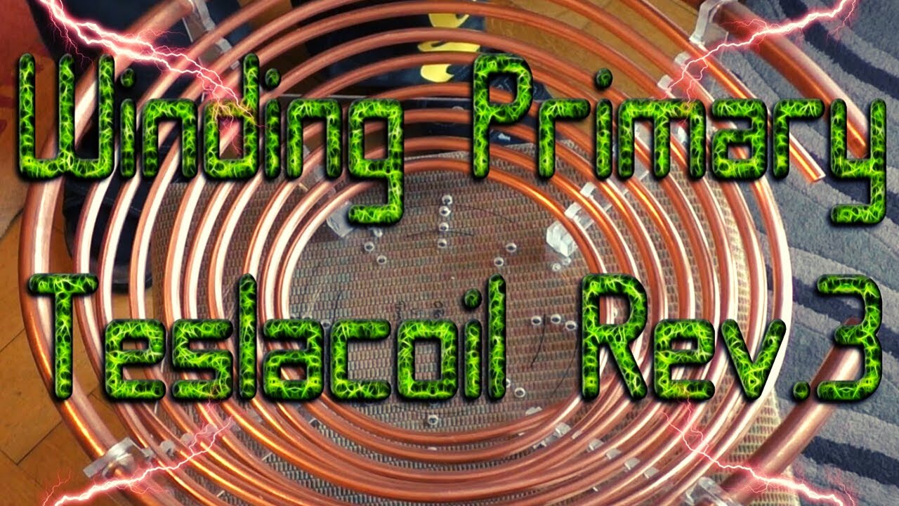 FullBridge Midi Teslacoil (Rev.3) Winding BIG Primary Coil