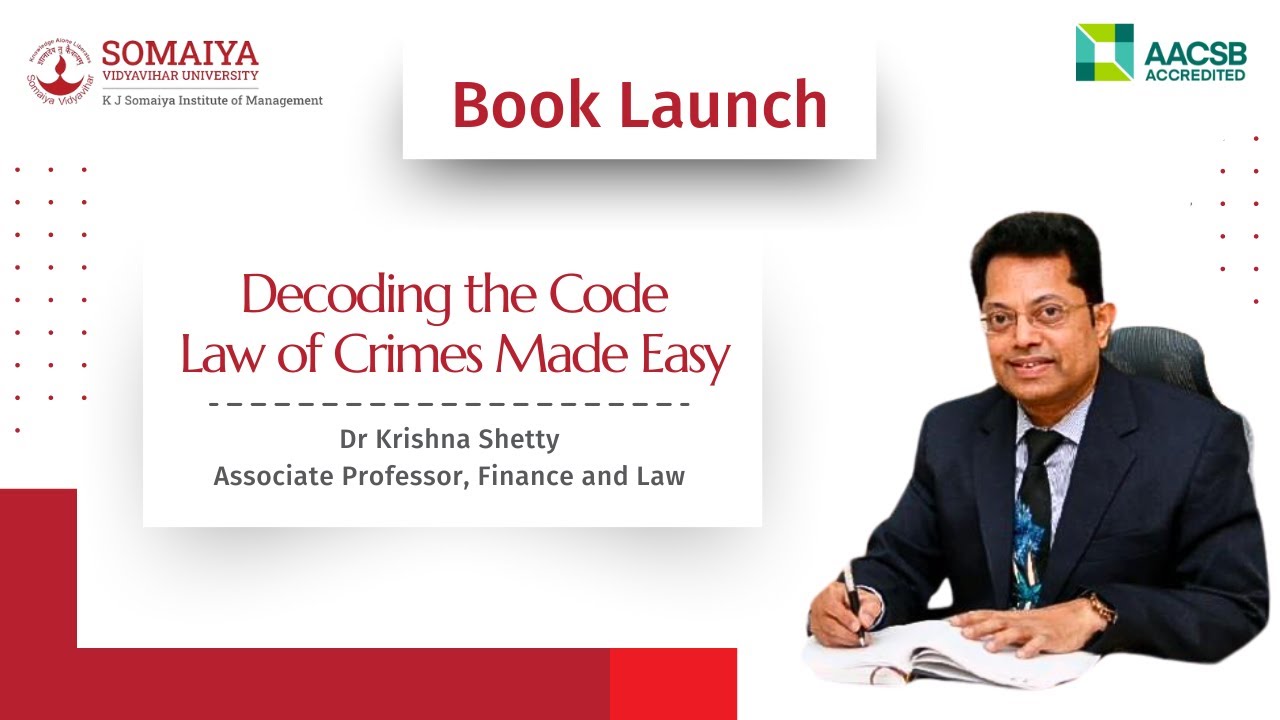 Book Launch | Decoding the Code Law of Crimes Made Easy | Dr Krishna Shetty