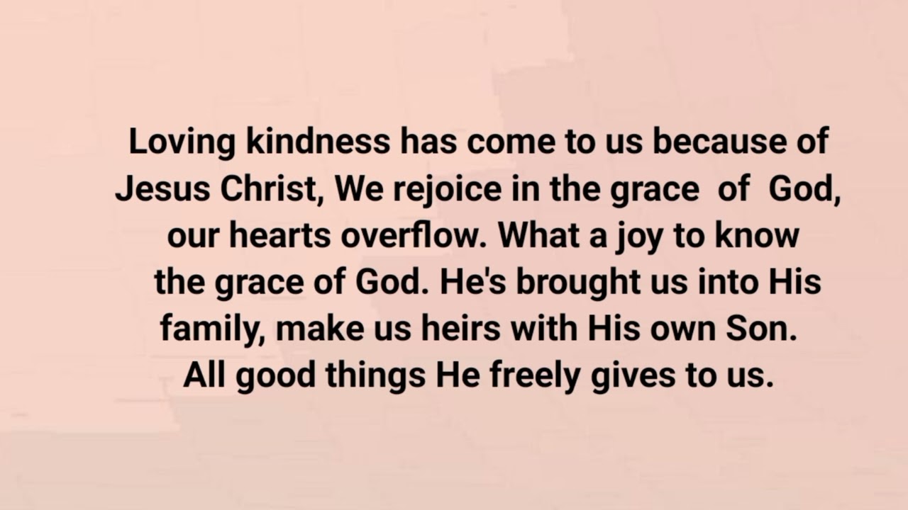 We Rejoice in the Grace of God/piano instrumental