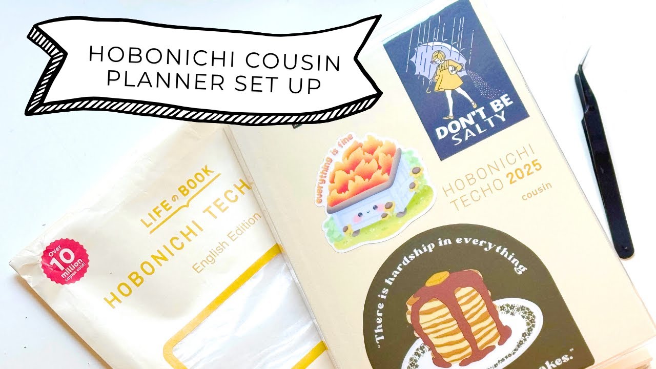 How to Make the Midori A5 Clear Cover fit the Hobonichi Cousin | Setting Up my Planner for 2025