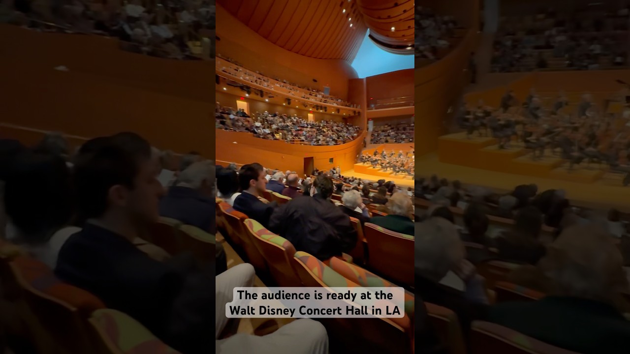 The audience is ready at the Walt Disney Concert Hall in LA #dtla #laphil