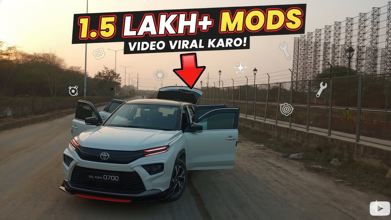 Hyryder me 1.5 lakh plus ki modifications 😱 best review video || full car review || 1600 rms setup