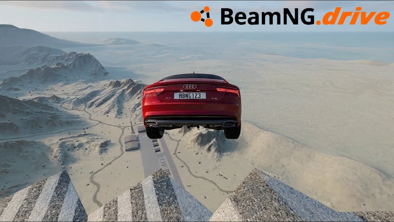 Crash Test – Dropping a Car from the Sky | Extreme Realistic Impact | BeamNG Drive