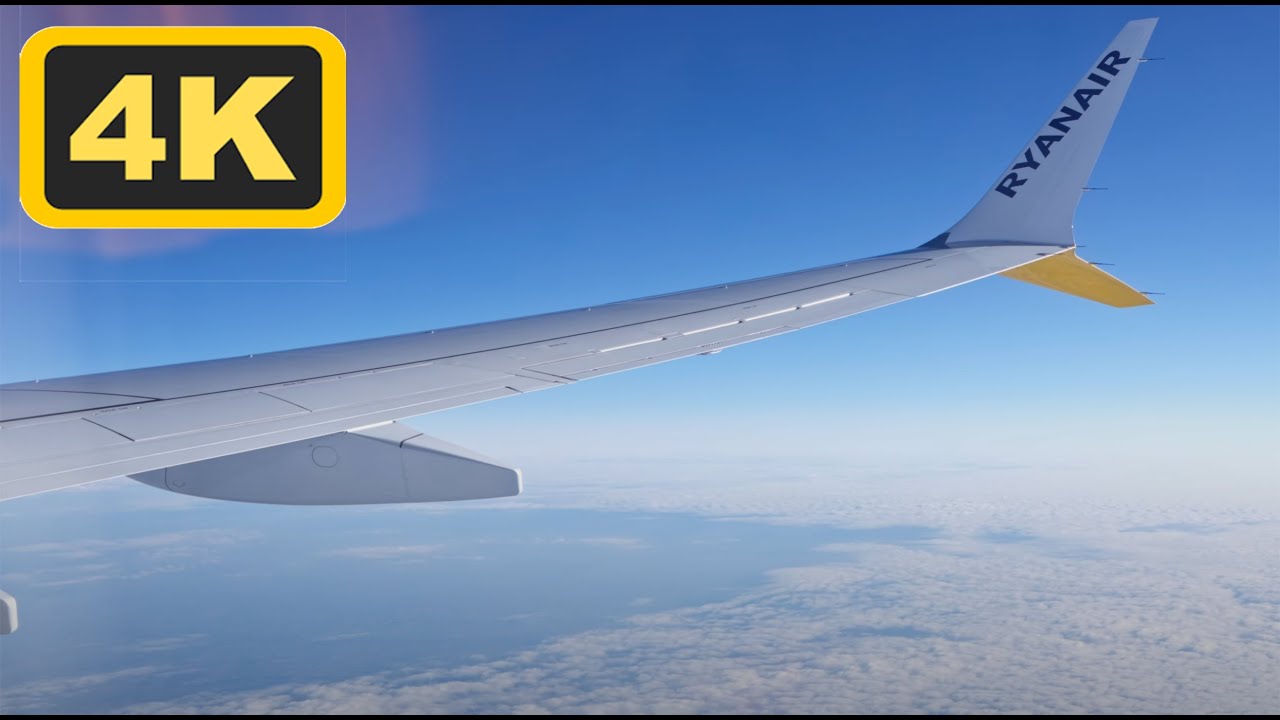 4K - RYANAIR BOEING 737 MAX - MARSEILLE LFML - BRUXELLES CHARLEROI EBCI - FULL FLIGHT