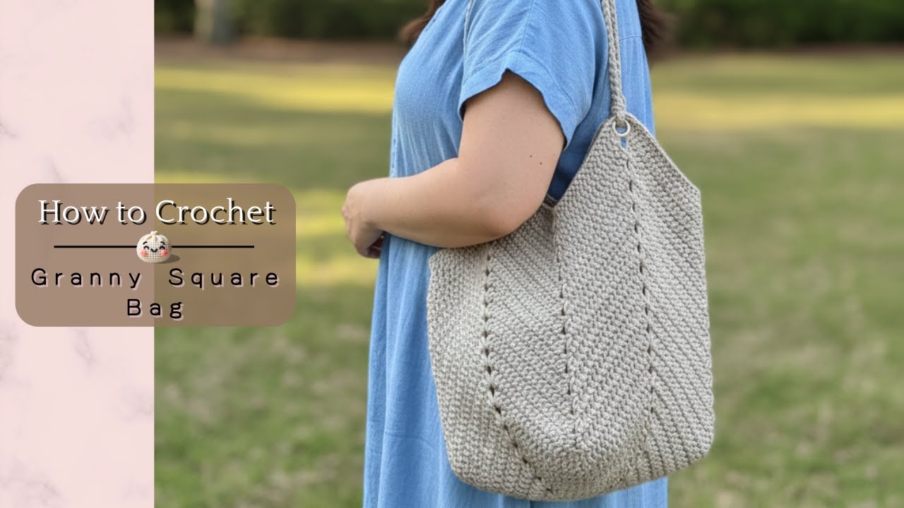 How to Crochet a Granny Square Bag | Crochet Tutorial for Beginners (Step-by-Step)