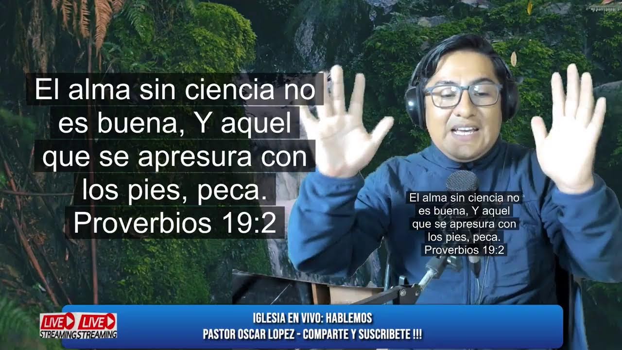 IGLESIA EN VIVO: CONSEJOS SABIOS - PASTOR OSCAR LOPEZ