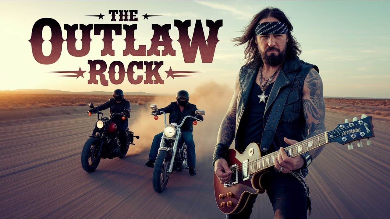 The Outlaw Rock 🤘 Rebel Brotherhood on the Highway 🎸 Vintage Outlaw Rock Spirit Forever 