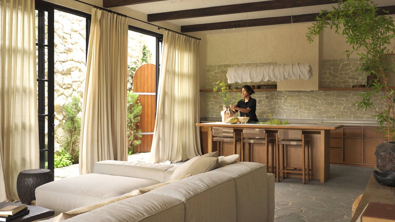 Inside A Slow-Living Garden Home Surrounded By Lush Farmland | Indonesia