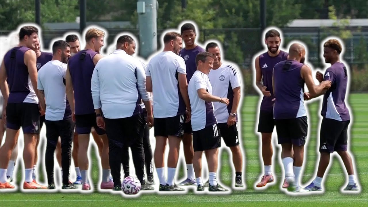 Amad and Bryan Mbeumo run the gauntlet! | Manchester United train in Chicago ahead of Bournemouth