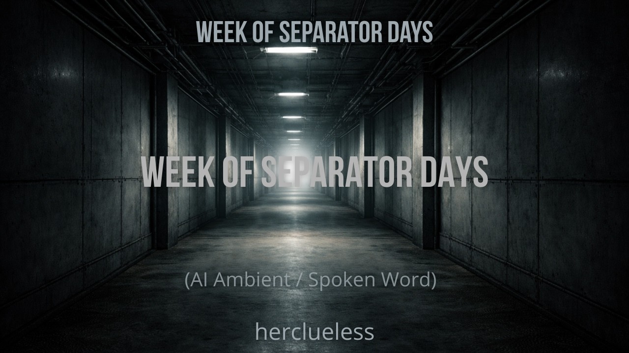 week of separator days | herclueless (AI Ambient / Spoken Word)