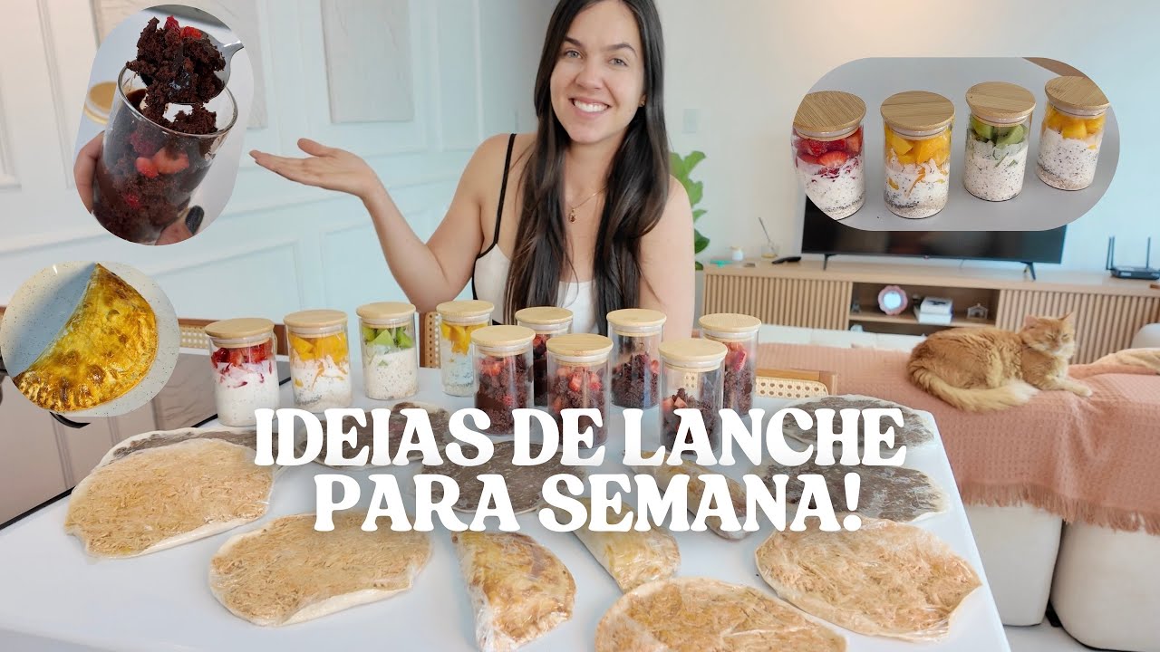 Ideias de Lanche Saudável para Facilitar Sua Rotina | Receitas Fáceis e Práticas