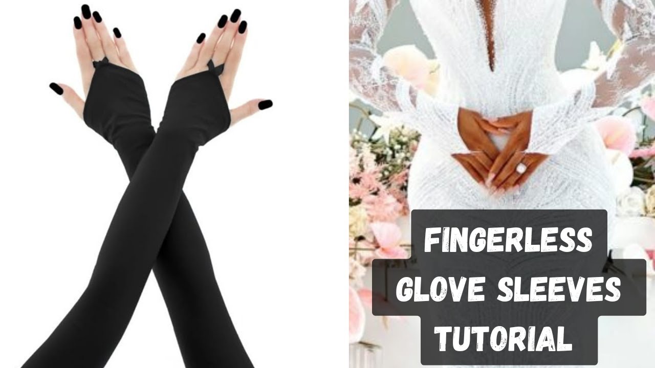 How to Cut and Sew a Fingerless Glove Sleeve Under 30 minutes