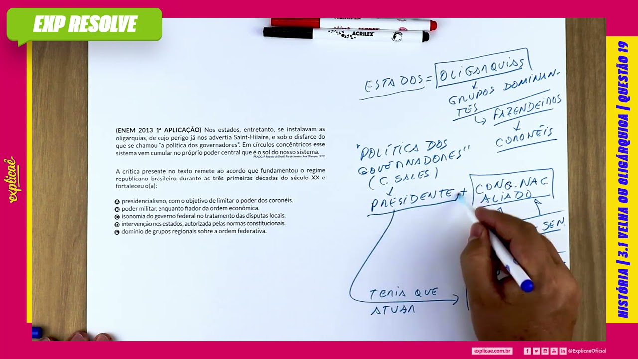 NOS ESTADOS, ENTRETANTO, SE INSTALAVAM AS OLIGARQUIAS, DE CUJO PERIGO (...) | VELHA OU OLIGÁRQUICA