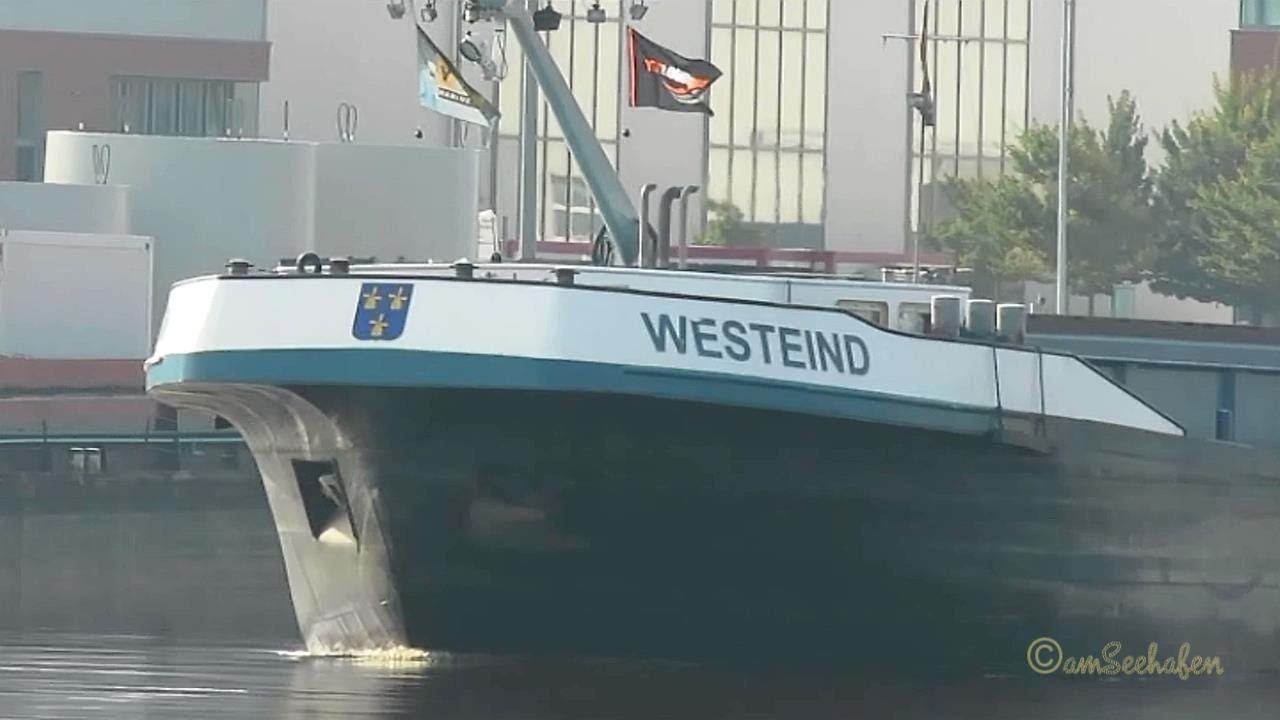 GMS WESTEIND PI5533 MMSI 244700227 Emden riverbarge inland cargo ship Binnenschiff