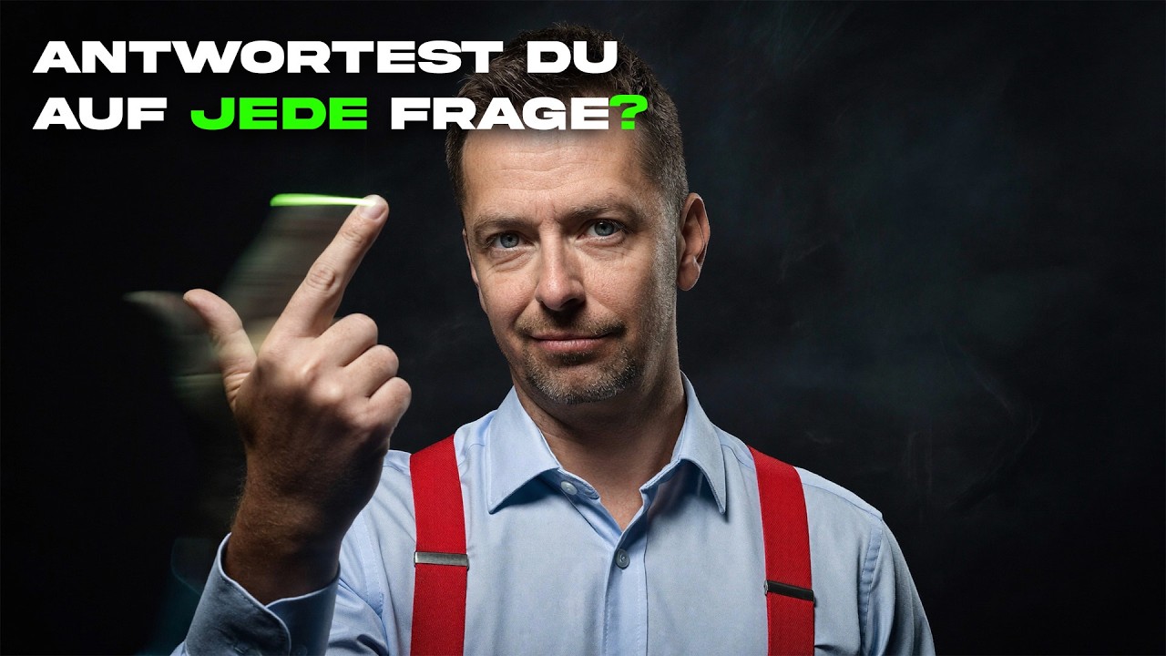 Wenn DU erklärst, hast DU schon verloren!