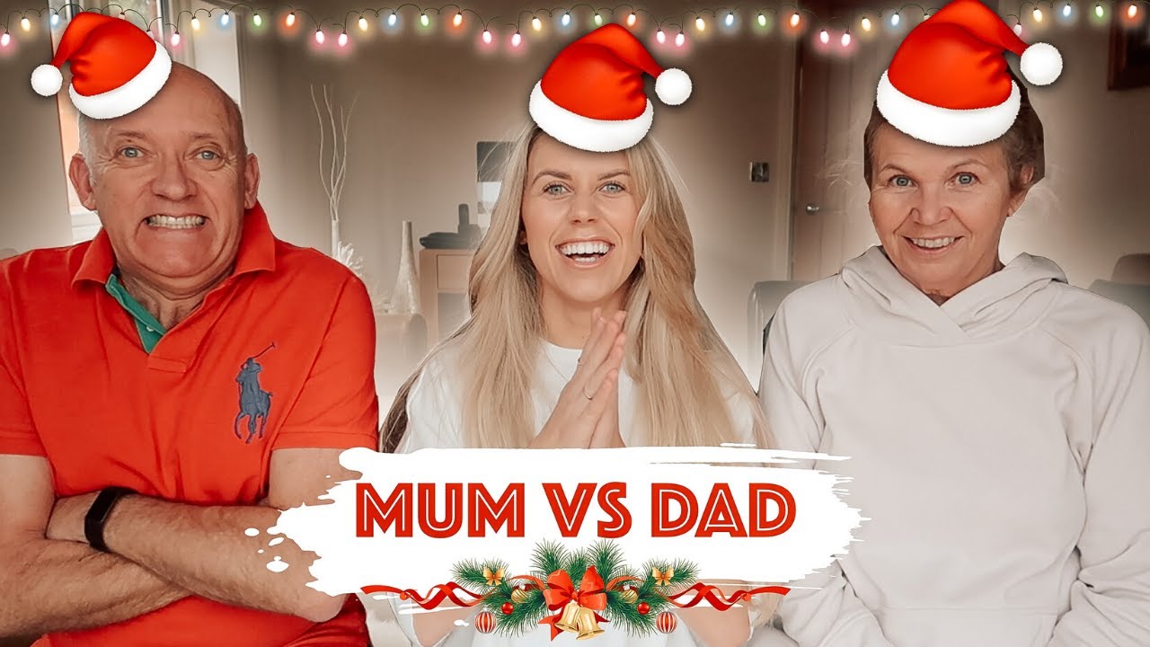 CHRISTMAS CHALLENGE! MUM vs DAD | HILARIOUS WHO KNOWS ME BETTER?