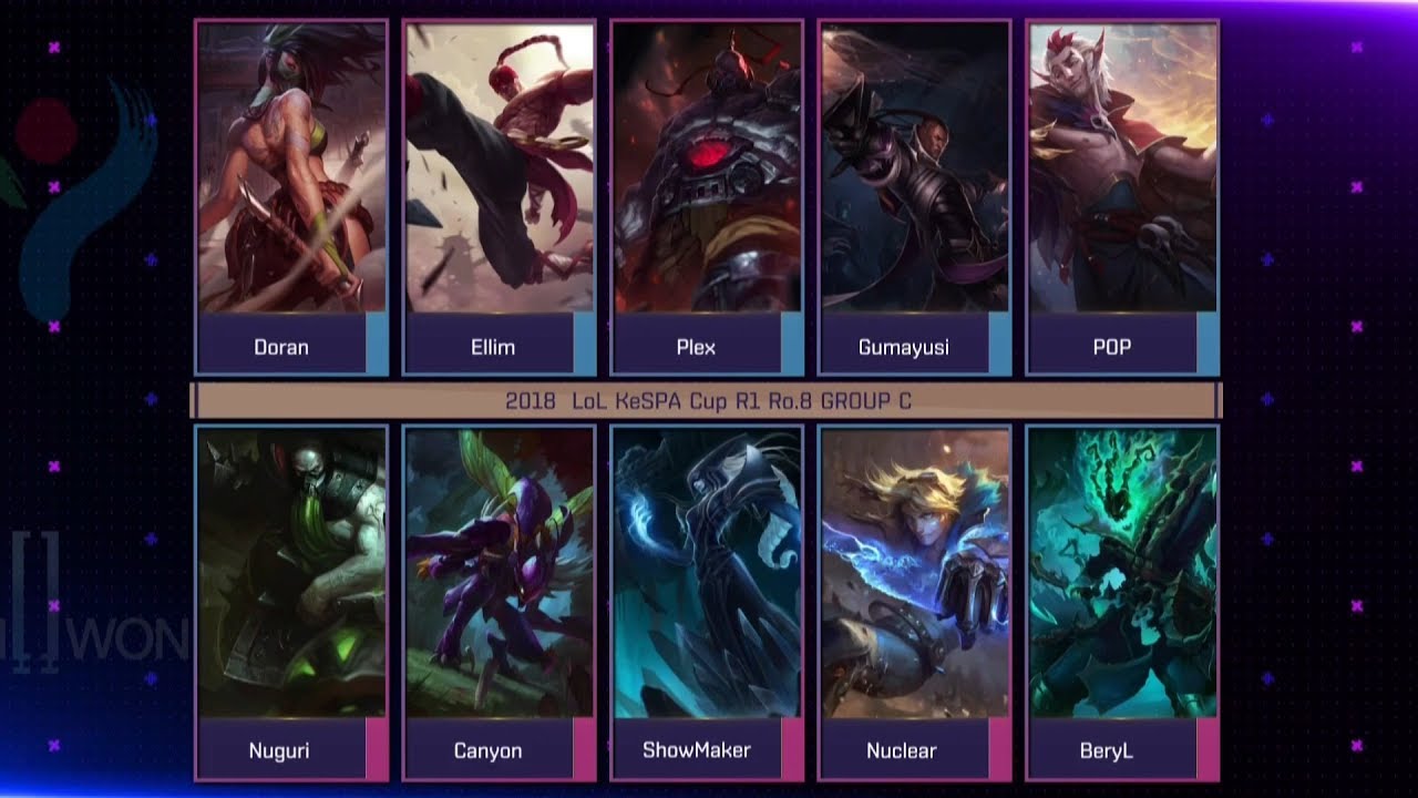 [2018 LoL KeSPA Cup] KeG Seoul vs DAMWON - 1Round Ro8 Group C Game 1