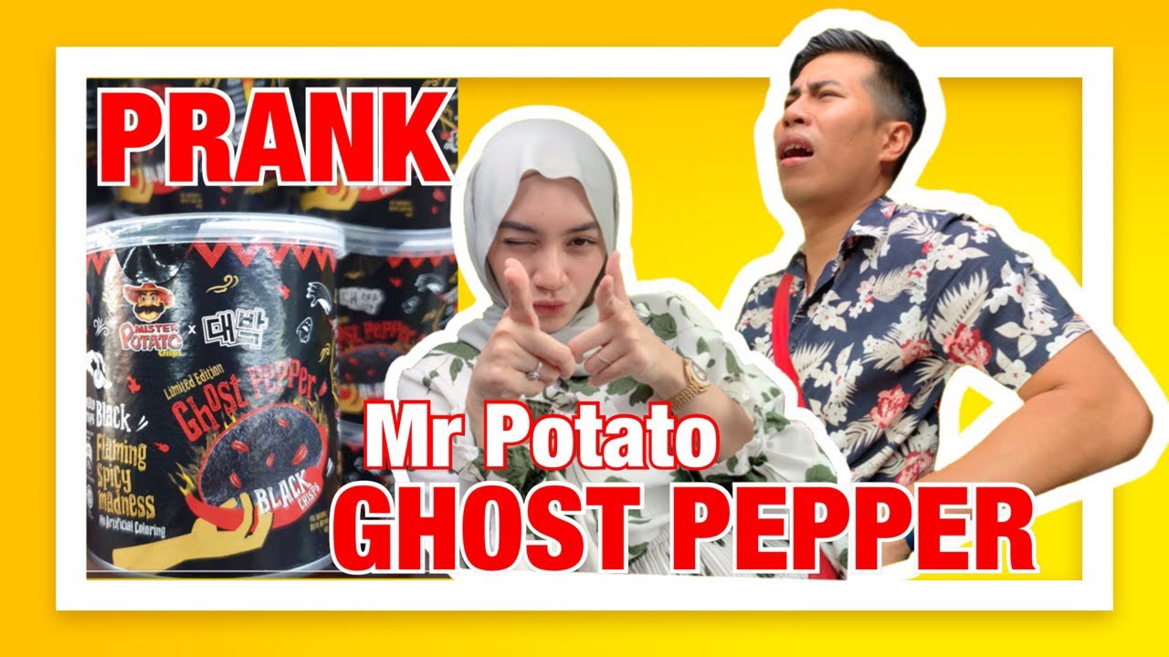 PRANK Husband ! Mister Potato Ghost Pepper Chips x Ice Cream KITKAT Malaysia