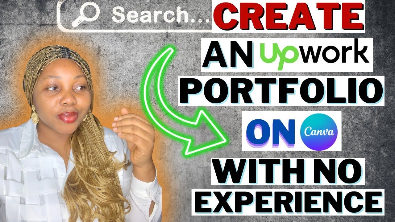 How To Create An Upwork Portfolio On Canva With No Experience: Portfolio Tutorial For Beginners 2024