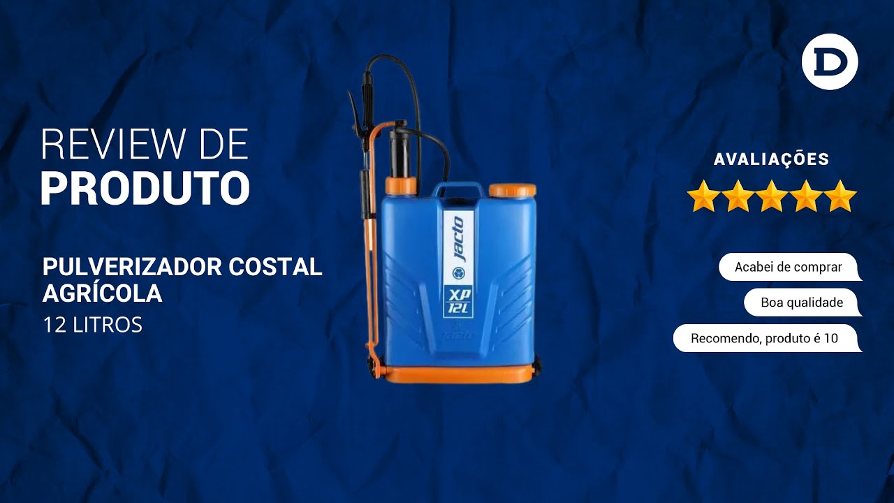 CONHEÇA O PULVERIZADOR COSTAL AGRÍCOLA 12 LITROS - XP12 DA JACTO CLEAN