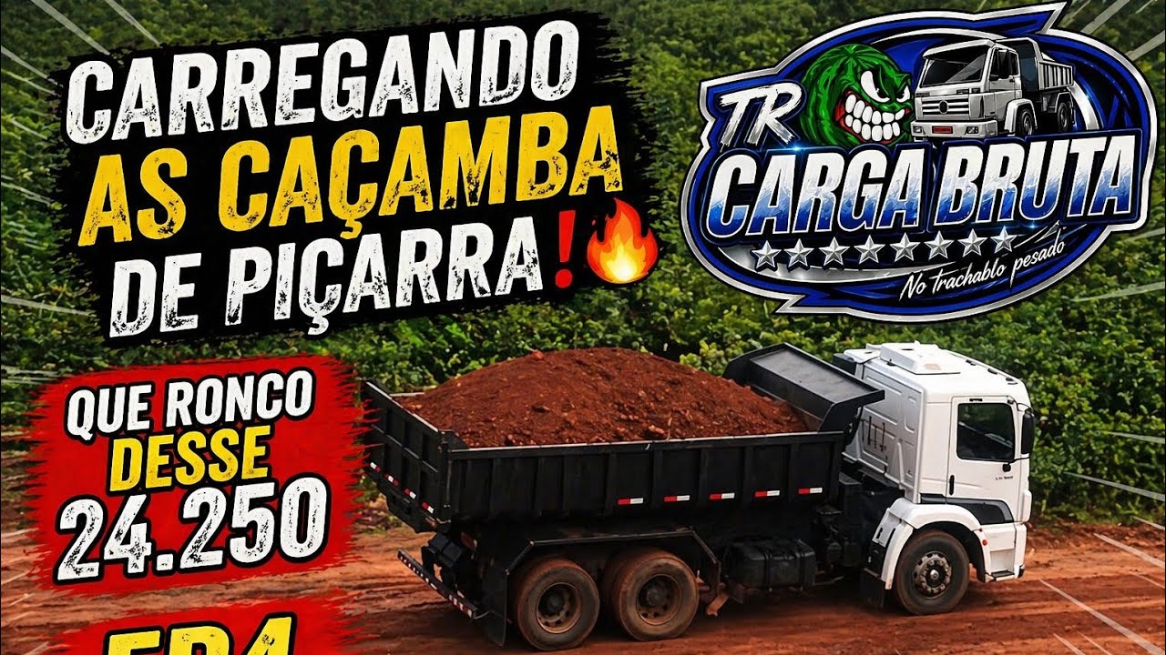 CARREGANDO AS CAÇAMBA DE PIÇARRA !🔥 ACOMPANHA EP5