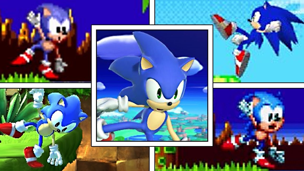 Evolution Of Sonic The Hedgehog Balancing Animation (1991-2019) Genesis, PS2, Smash Ultimate & More