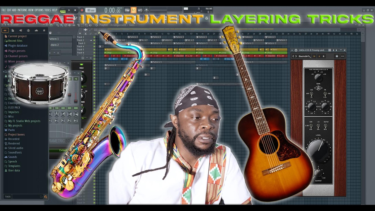 HOW TO PROPERLY LAY INSTTRUMENTS WHEN MAKING A REGGAE BEAT