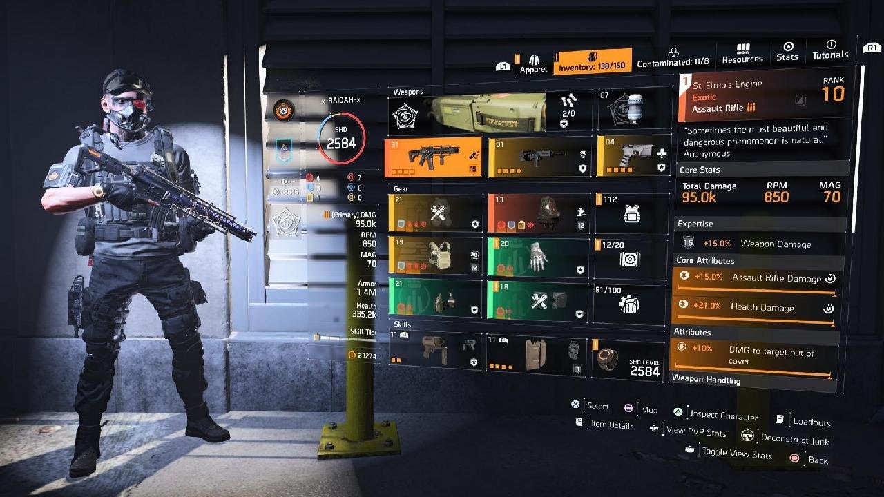 Division 2 | St Elmos ReGen | Foundry Bulwark Build | 3% ReGen | PvE
