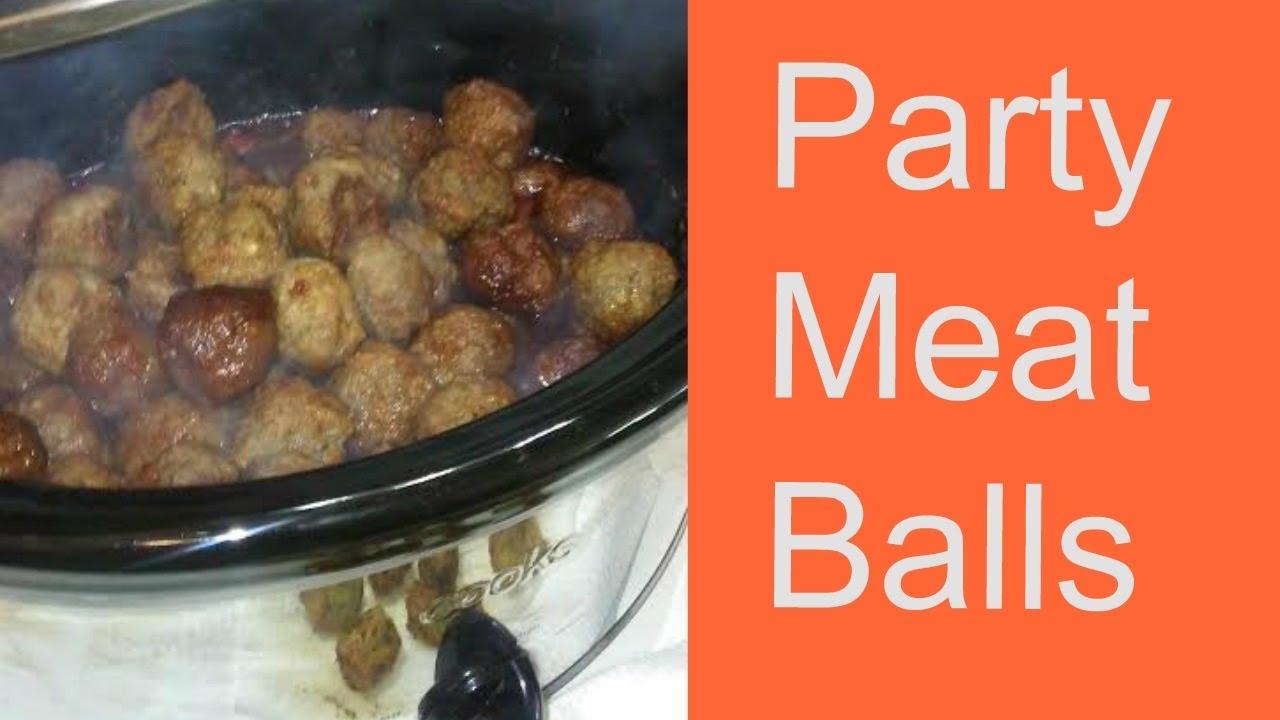 Party Meatballs Appetizers In The Slow Cooker