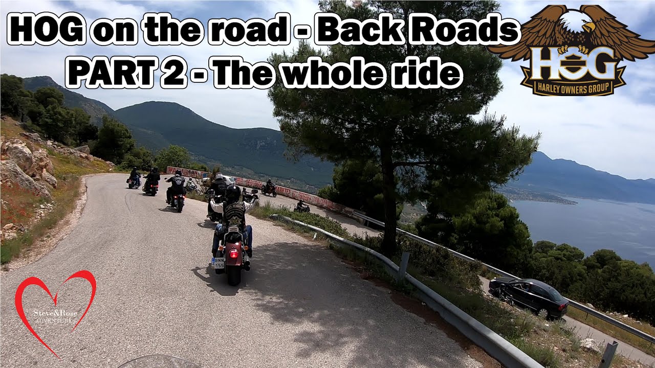 Πάμε Ψάθα βόλτα με το HOG Harley Davidson  PART 2- Backroads Greece