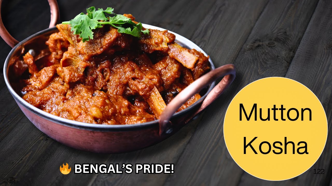 Mutton Kosha Recipe | Bengali Kosha Mangsho by Chef Ashish Kumar | ❤️ RICH. DARK. DELICIOUS