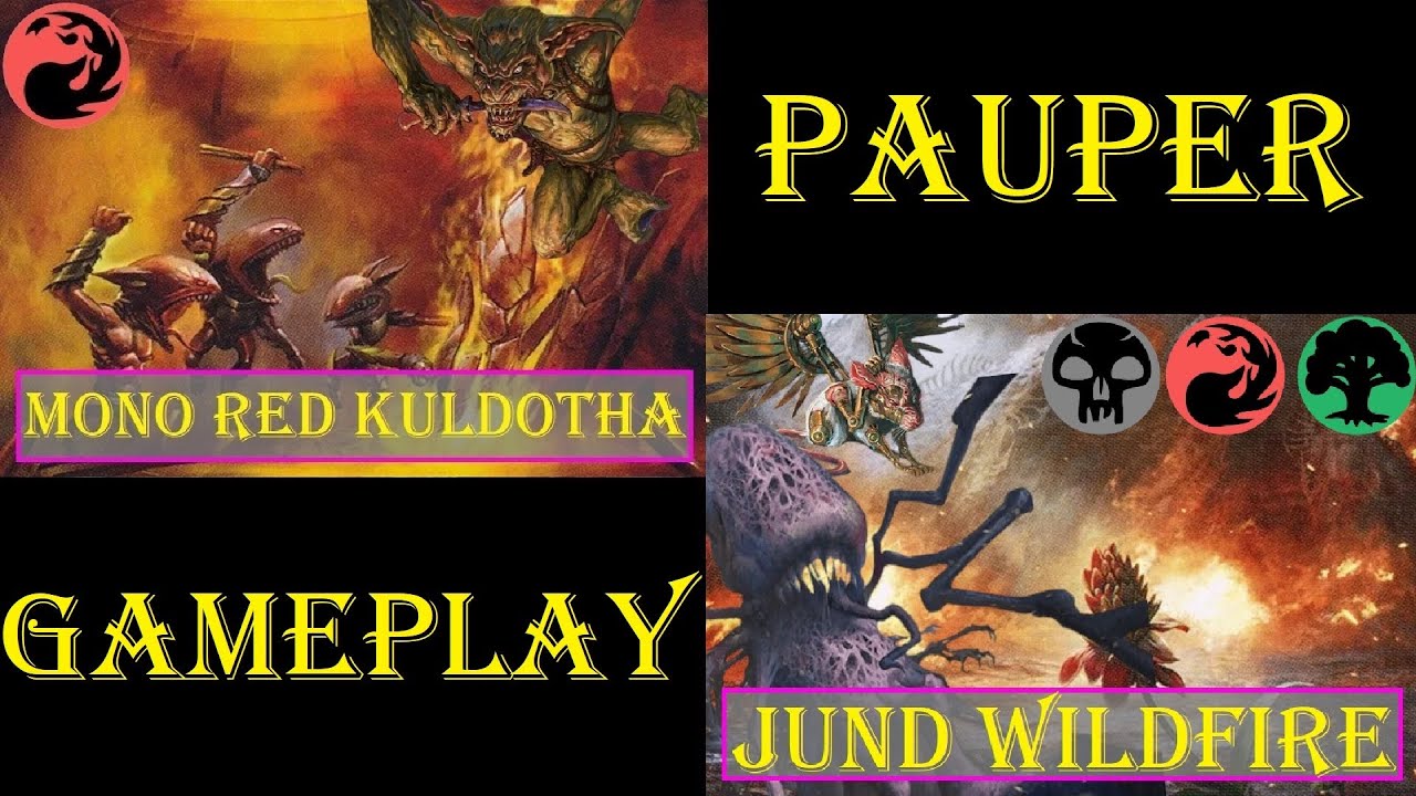 Mono Red Kuldotha Vs Jund Wildfire [PAUPER] | Gameplay Ao Vivo #mtgpauper #mtgpaupergameplay