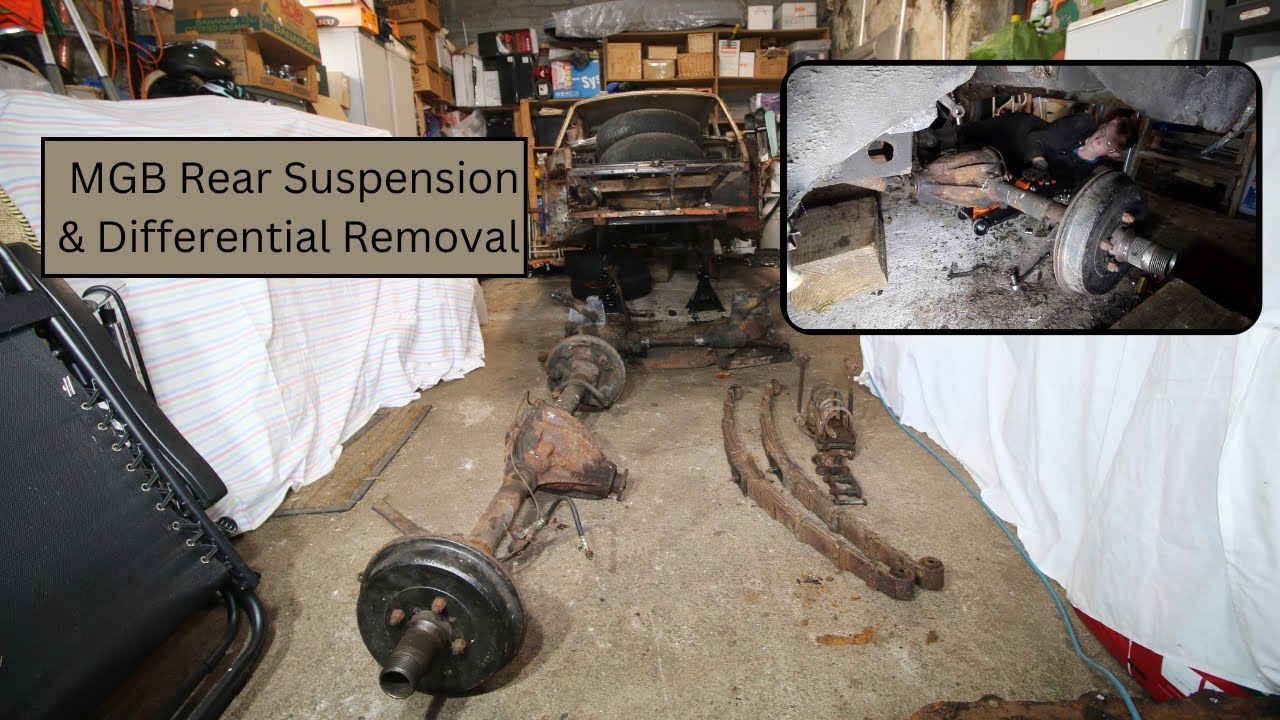 MGB Rear Suspension & Differential Removal - MGB GT Restoration