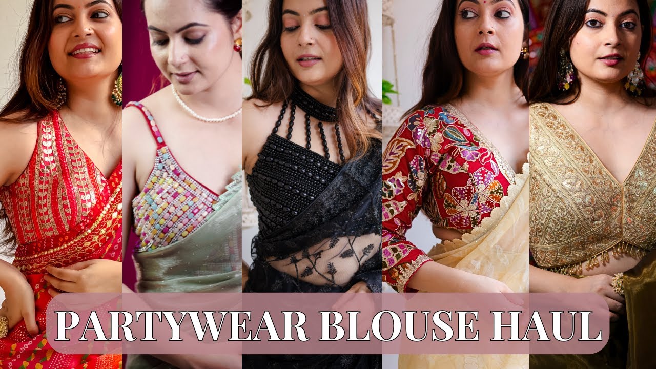 Partywear Readymade Blouse Haul | Festive Wear Blouses | Glam Devi |  | Mahima Giri